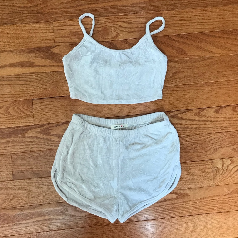 Crush Velvet Two Piece Set